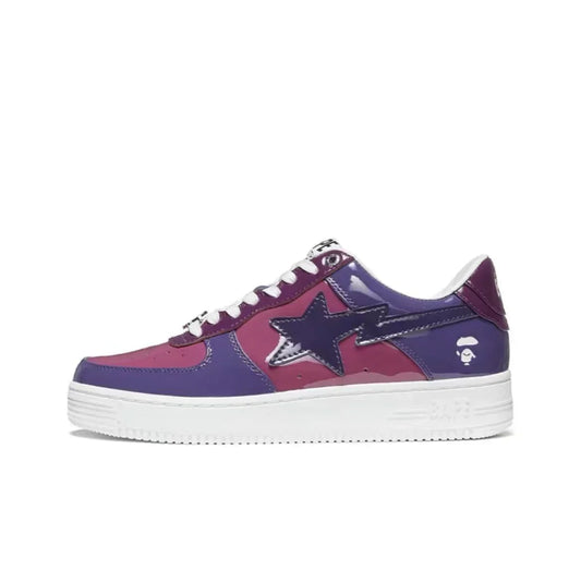 A BATHING APE Men and Women purple/pink/black